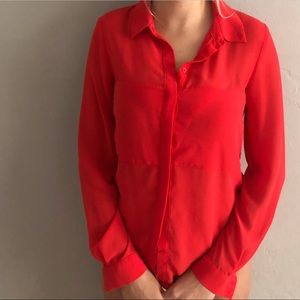 Red blouse